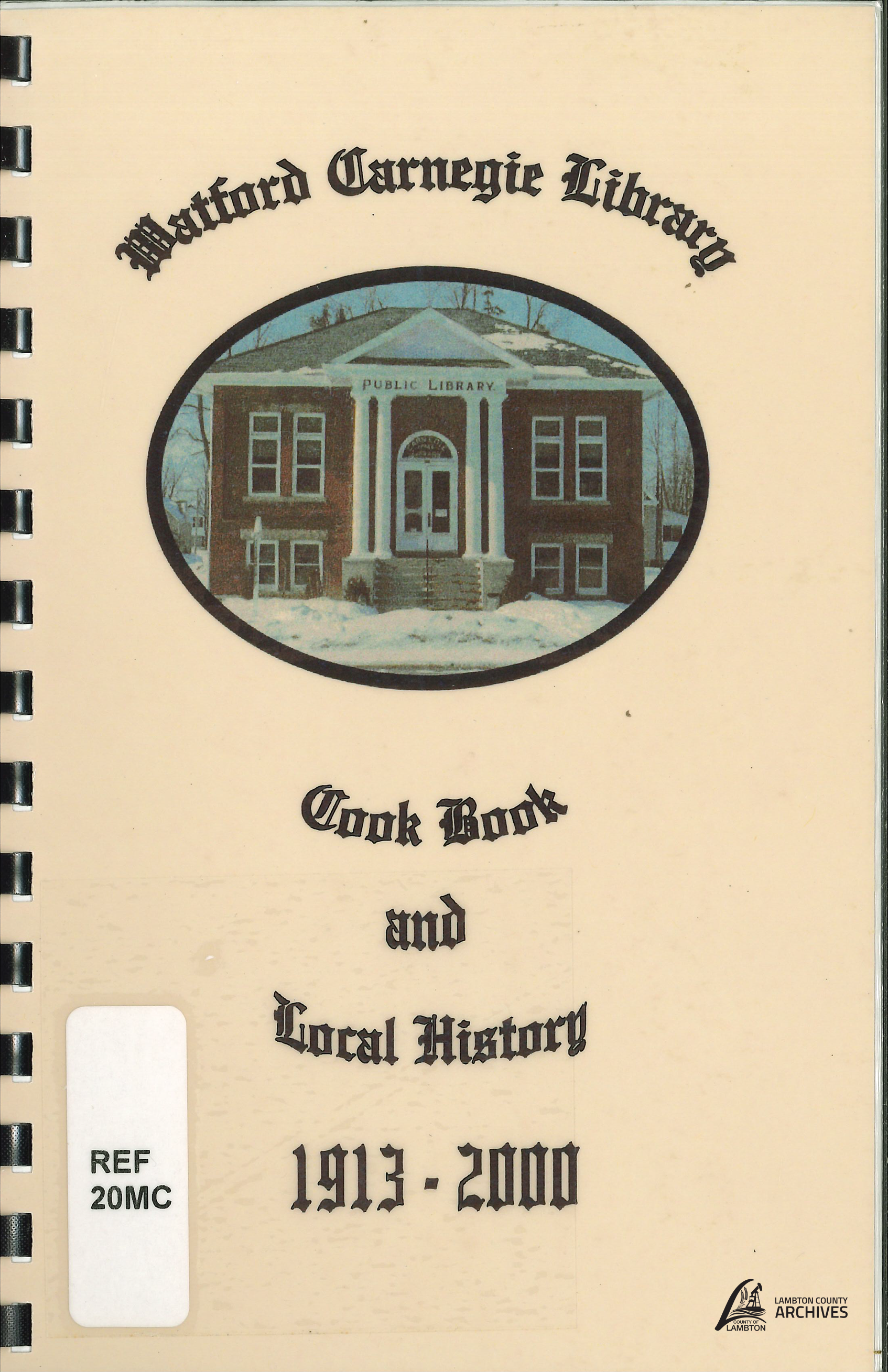 Cover of the Watford Carnegie Library Cook Book.