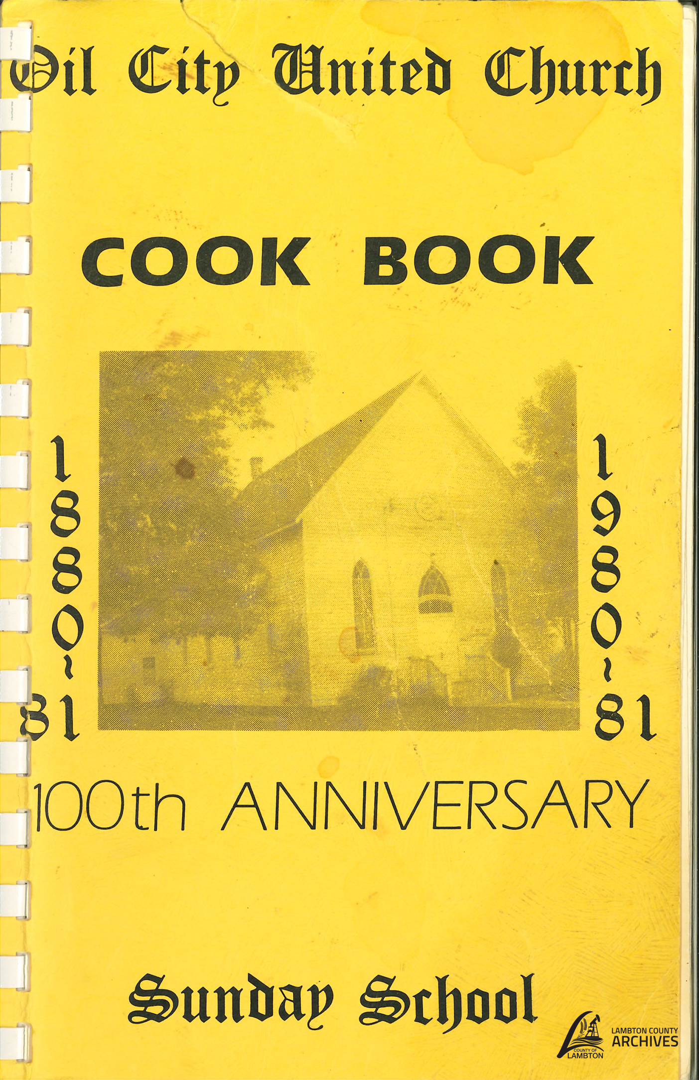 Cover of "Oil City United Church" cookbook