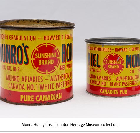 Munro Honey tins 