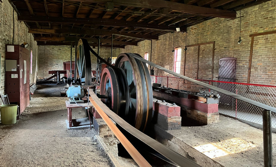 Giant piece of rig machinery from the 1800s.