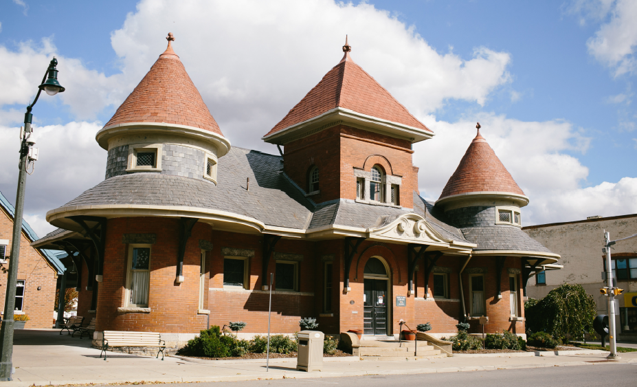 Red brick building from the 1800s.